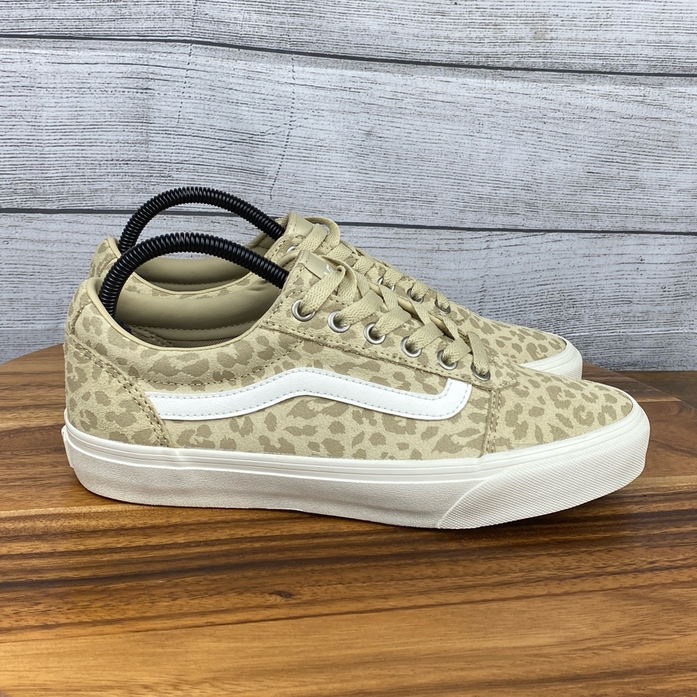 Vans Ward Suede Animal Print Desert Taupe Lace Up Sneaker Women’s Shoe Size 9 - Picture 4 of 11